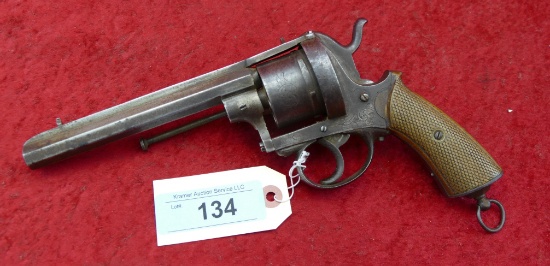 Antique 41 cal Pin Fire Army Revolver