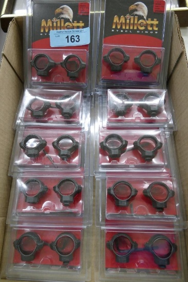 Large lot of Millet Steel Rings (10 sets)