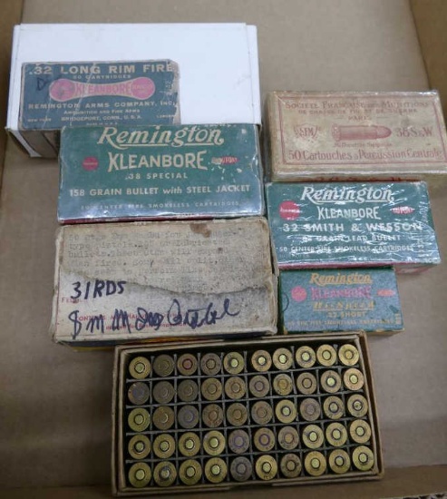 Box lot of Vintage Ammo