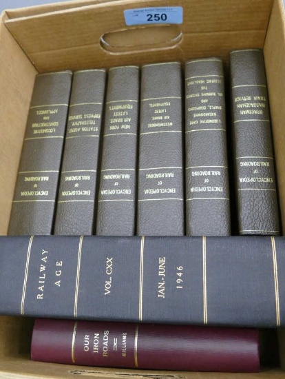Box of Encyclopedia of Railway Books