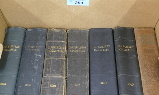 Lot of Car Builder Cyclopedias 1922-1943