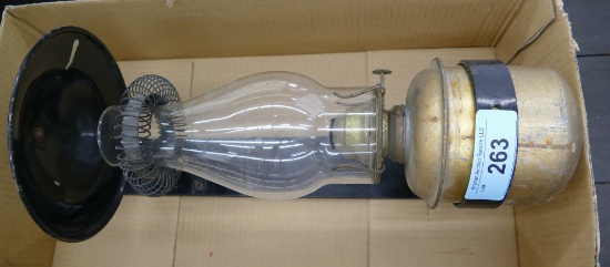 Railroad Car Side Lamp w/hanger & canopy