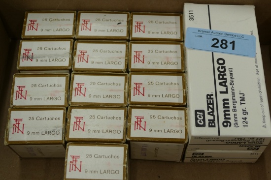 425 rds 9mm Largo Ammo