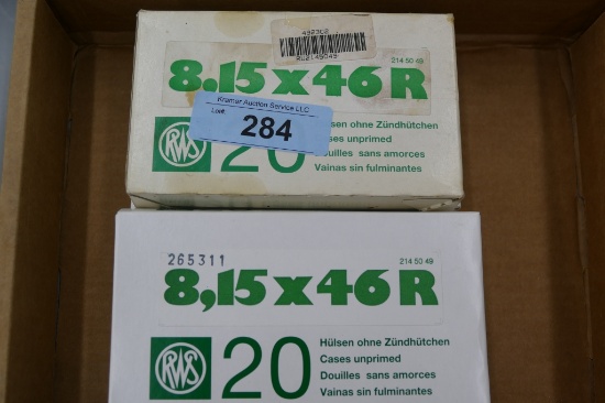 80 count of 8.15x46R Brass