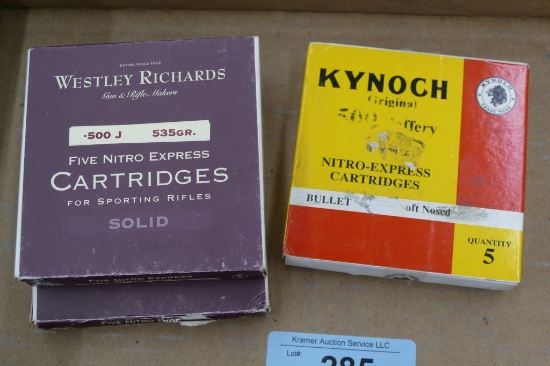 15 rds 500 Jeffery Nitro Express Cartridges