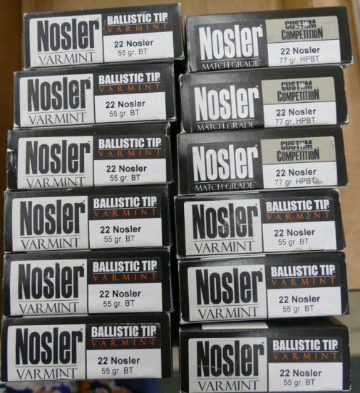 240 rds Nosler 22 Nosler Ammo