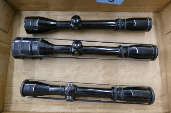 Lot of 3 Burris Rifle Scopes