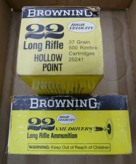 2 Bricks Vintage Browning 22LR Ammo