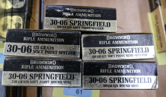 100 rds Browning 30-06 Ammo