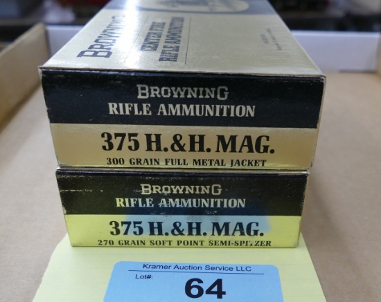 40 rds Browning 375 H&H Ammo