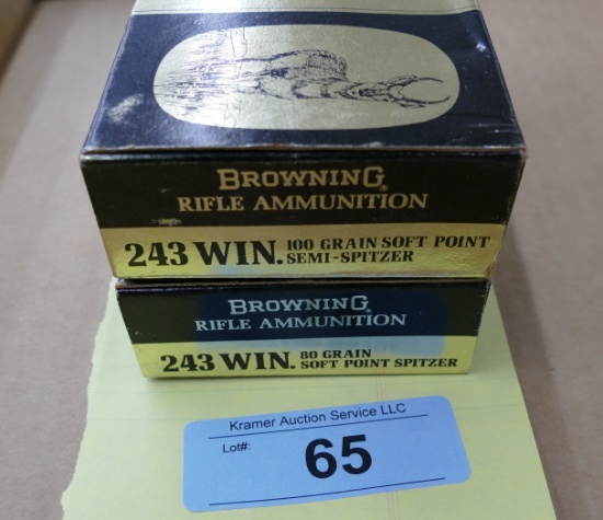 40 rds Browning 243 Ammo