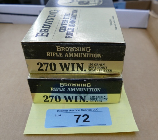 40 rds Browning 270 cal Ammo