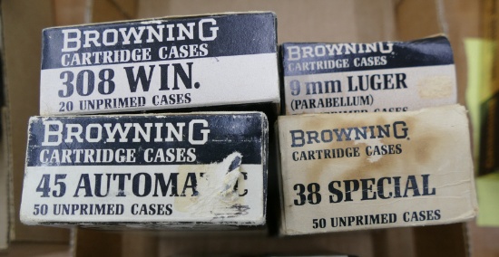 Box lot of Browning Brass & Bullets