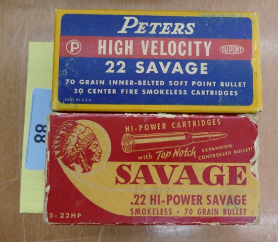 80 rds Peters & Savage 22 Hi Power Ammo