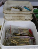 2 Buckets of Misc. Reloaded Handgun & Rifle Ammo