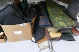 Box & pile of Assorted Pistol Cases