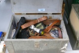 Wooden Trunk of Slings, Scopes, etc