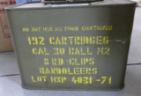 Spam Can (192 ct )30 cal M2 Ball in 8 round Clips
