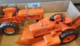 Pair of Allis Chalmers Toy Tractor
