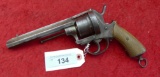 Antique 41 cal Pin Fire Army Revolver