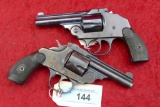 Pair of Antqiue Top Break Iver Johnson Revolvers