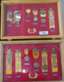 2 Framed Displays of GAR Medals