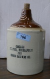 Chicago St Paul & Minneapolis 2 gal Railway Jug