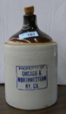 Chicago N. W Railway 2 gal Jug