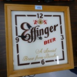 Effinger Beer Lighted Clock
