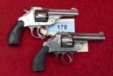 Pair of Iver Johnson Antique Top Break Revolvers