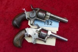 Pair of Antique Spur Trigger Revolvers