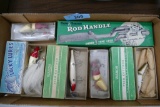 Box of Vintage Fish Lures & Boxes