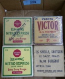4 boxes Vintage Military Marked or Buck Shot Ammo