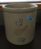 3 Gallon Redwing Crock