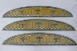 3 Stained Glass Train Car Windows