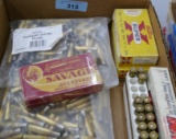 Lot of 300 & 303 Savage Ammo & Brass