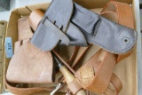 Lot of Military Holsters & Broom Handle Harness