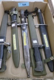 Lot of 5 Spanish,Swiss & Turkish Bayonets