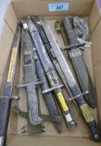 Lot of 7 Assorted US & Foreign Bayonets