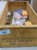Box lot of Assorted Bullets & Brass Cleaning Rods