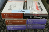 120 rds of 6.5 Swedish Ammo