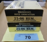 40 rds Browning 25-06 Ammo