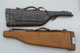 Pair of Vintage Leather Take Down Cases