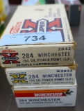 Winchester 284 Brass & Bullet lot