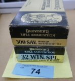 20 rds Browning 300 Savage & 20 rds 32 Spec Ammo