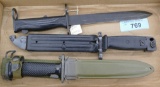 Lot of 3 Bayonets