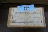 20 Vintage rds of 11mm German Ammo