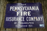 Pennsylvania Fire Insurance Enamel Sign