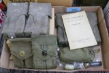 Various Military Pouches & Pilots Survival Lights