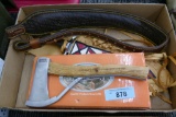 Marbles Safety Ax & Bowie Knife & sling